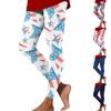 Ayollar Qizlar uchun Yuqori Belli Yoga Shimlar Rangli Print Cho'ziluvchan Mashg'ulot Legginslari Taytslar