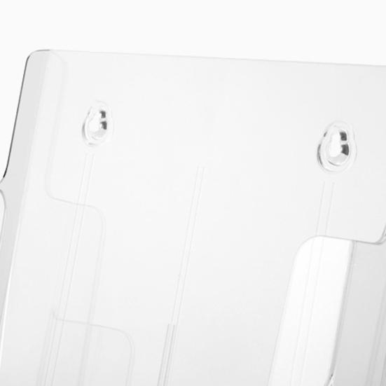 Акриловый держатель для брошюр, 3 уровня, размер А4, прозрачное настенное крепление, органайзер для столешницы, флаер, буклет, журнал для документов, литературный стенд, товары для дома.