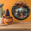 Halloween Witches Sign Gothic Witches Theme Hanging Decoration Forest Witches Sign for Doors Walls Windows Home Party Decor