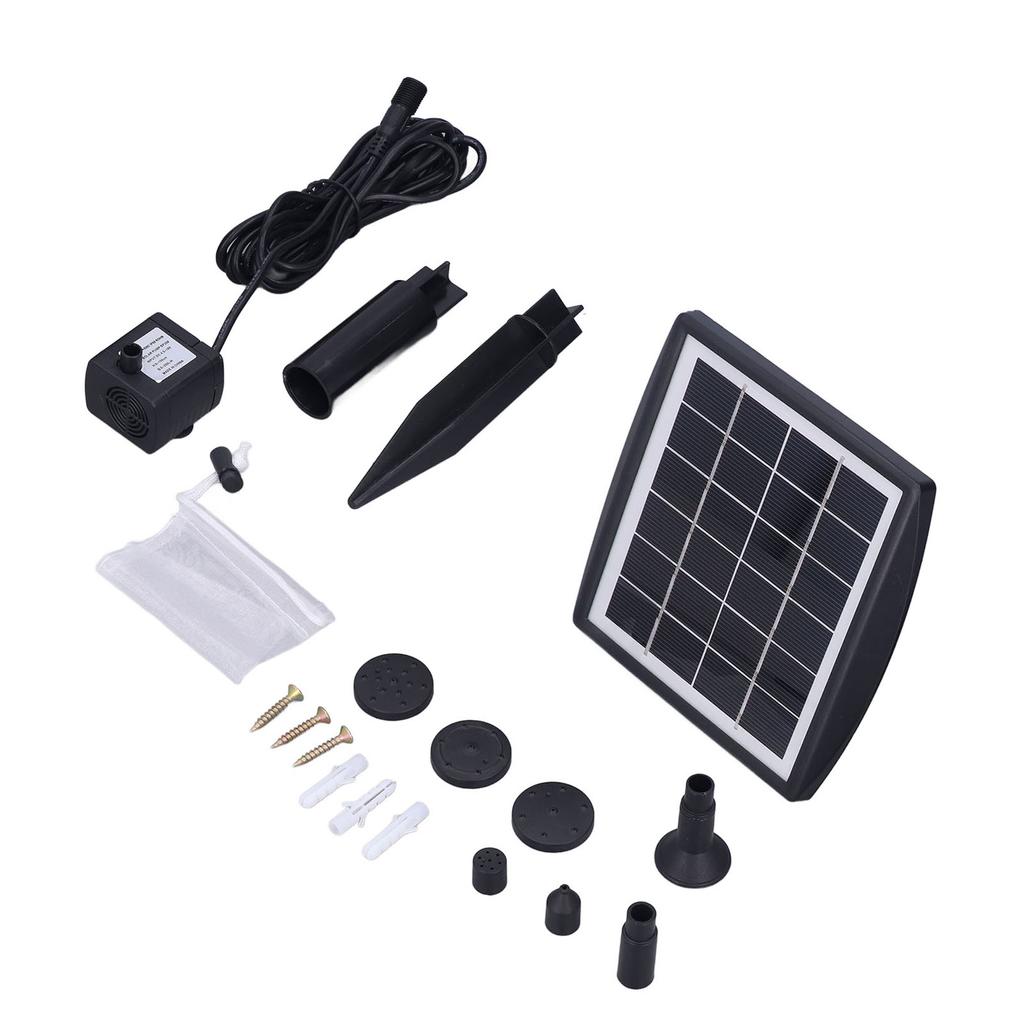 Солнечный насос для фонтана с оксигенацией, бесщеточный погружной насос для пруда, бассейна, аквариума