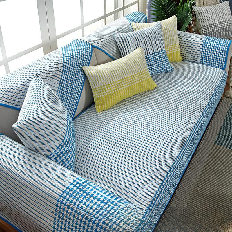 Four Seasons Fabric Sofa Cushion Cotton Braided Nordic Simple Combination Sets Cover Cushion