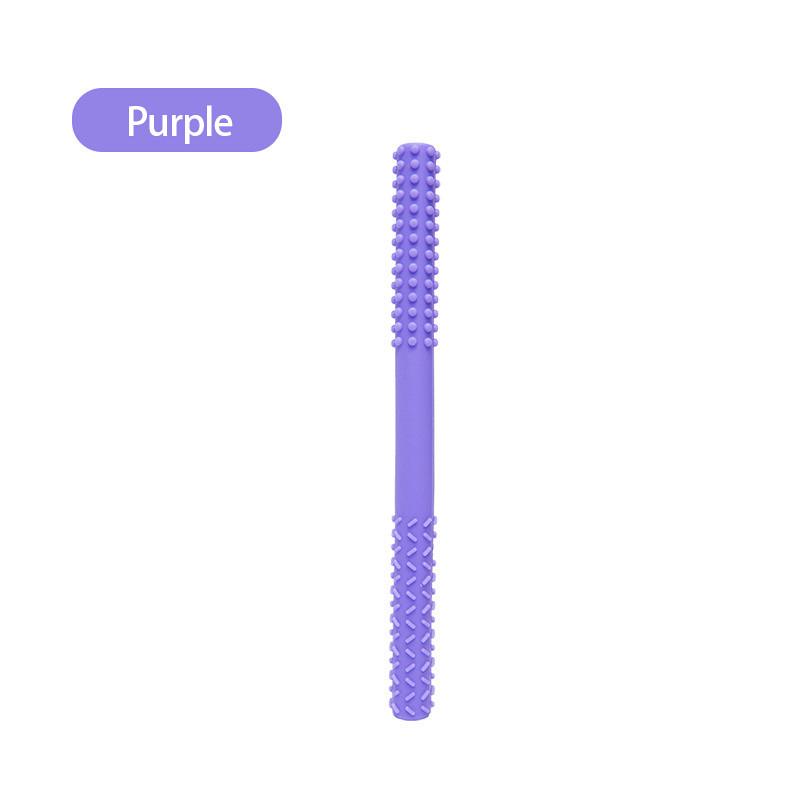 Детская игрушка для прорезывания зубов, детская анти-еда, ручная палочка для моляров, детский прорезыватель, силиконовая полая трубка для прорезывания зубов