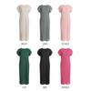 Shop   Women Round Cap Sleeve French Pleated Long Dress Black Ble Wdr 1746