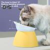 Raised Pet Bowl Tilted Raised Cat Bowl Non-slip Anti Vomit Cat Bowls Cat Shape Pet Food Feeder for Cats Dogs