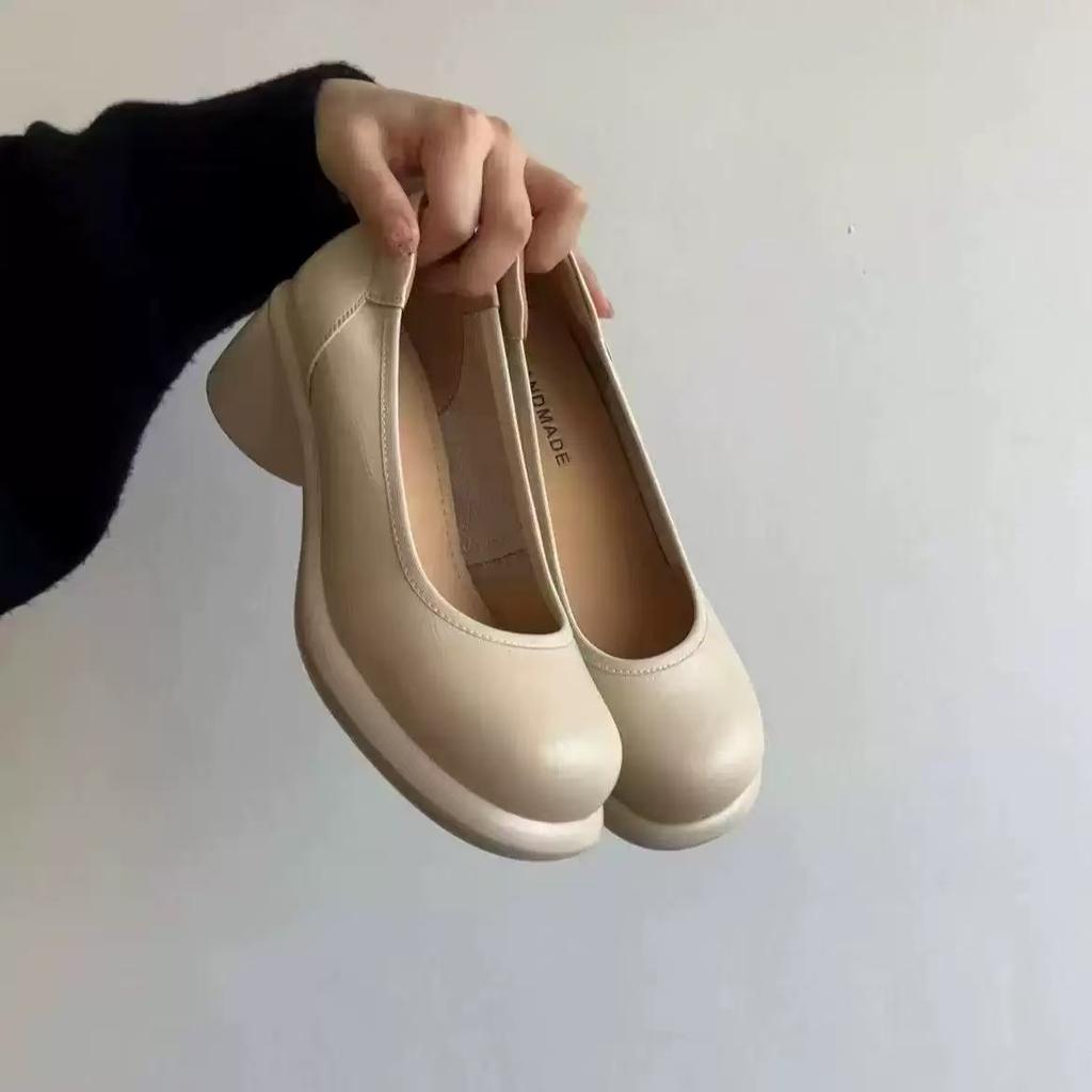 New Women Pumps Fashion Genuine Leather Office Shoes Woman Luxury Brand Design Women Caucal Shoes Elegant High Heels Female