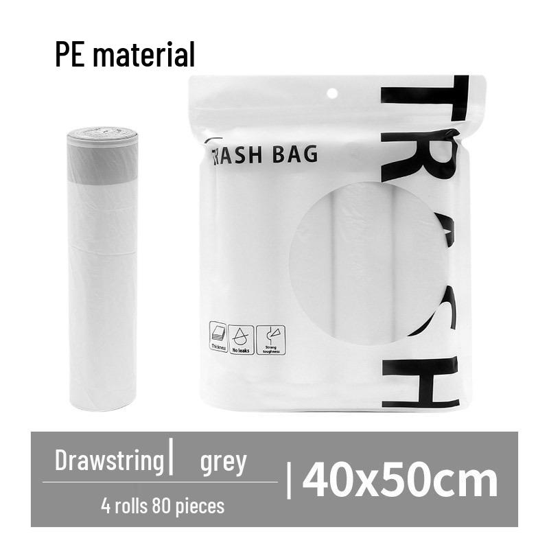 Thickened Kitchen Drawstring Trash Bags - Household Disposable and Handle-Style