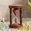 Wooden Pink Sand Timer Sand Glass Sand Clock for Gifting Collectibles for Home and Office Decor