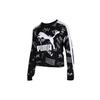 Knitted Casual Sport Pullover Sweatshirt Women Tops Black 595214-01
