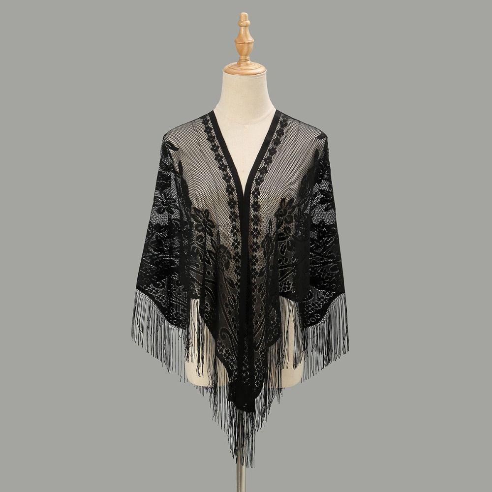 С кисточкой женская шаль разноцветный тюль шаль плащ модный шарф женский