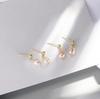 Earrings for Women Korean Natural Baroque Pearl Earrings Simple Gift for Girlfriend