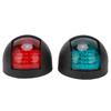 2Pcs Yacht Signal Light DC 12V‑24V 3W LED Navigation Lamp Red Green Light for Marine Boat
