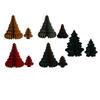 2x Paper Christmas Tree Ornament Christmas Desktop Decoration Foldable Trendy Sculpture for Indoor Bedroom Bookshelf Walkway