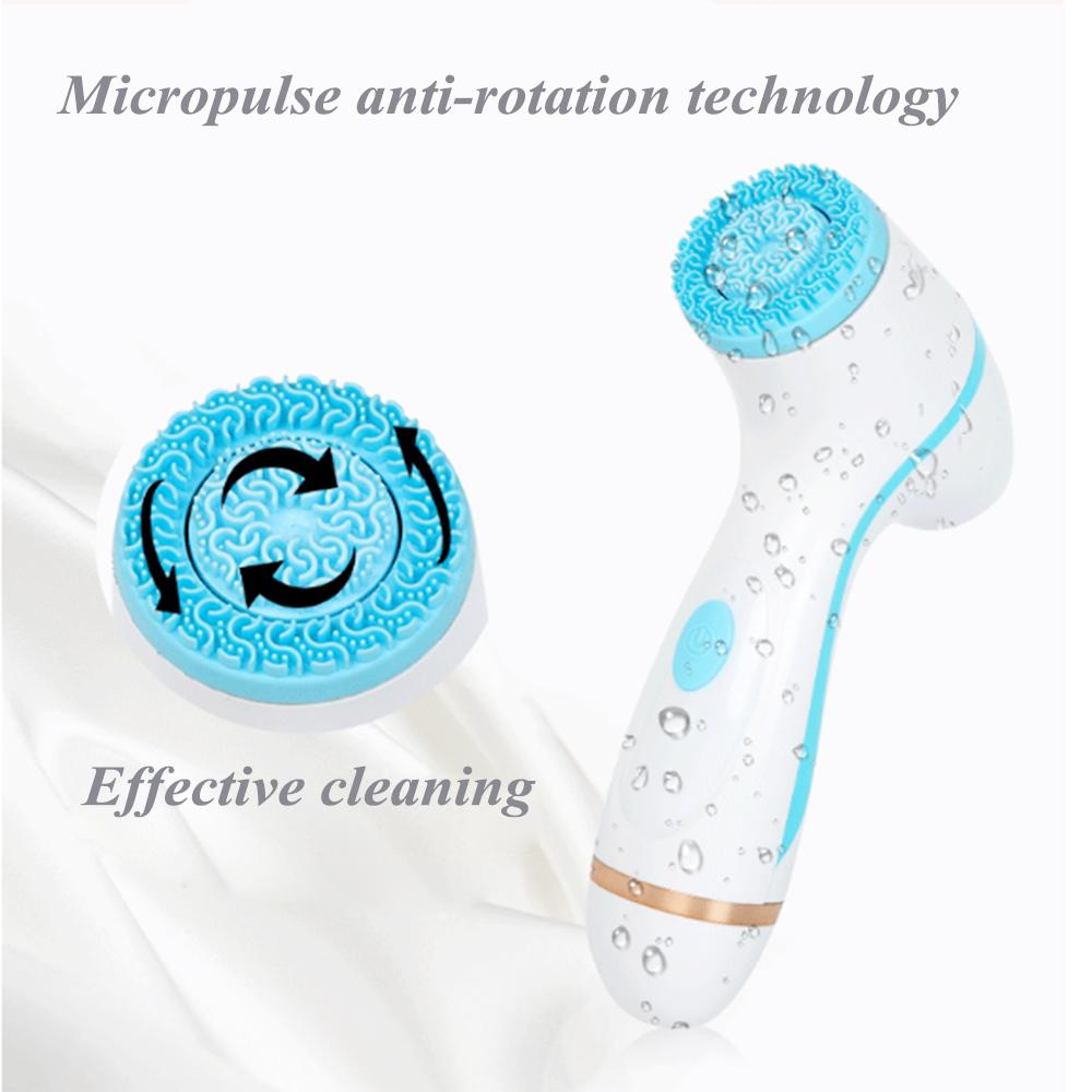 Facial Cleansing Brush Face Spin Brush Set Facial Spa For Skin Deep Cleaning Remove Blackhead Machine HMM