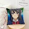 Anime Girl s-Sakurajima Mai Cushion Cover Comfortable Soft Pillow Case for Sofa Living Room Home Office Decor Protective Covers