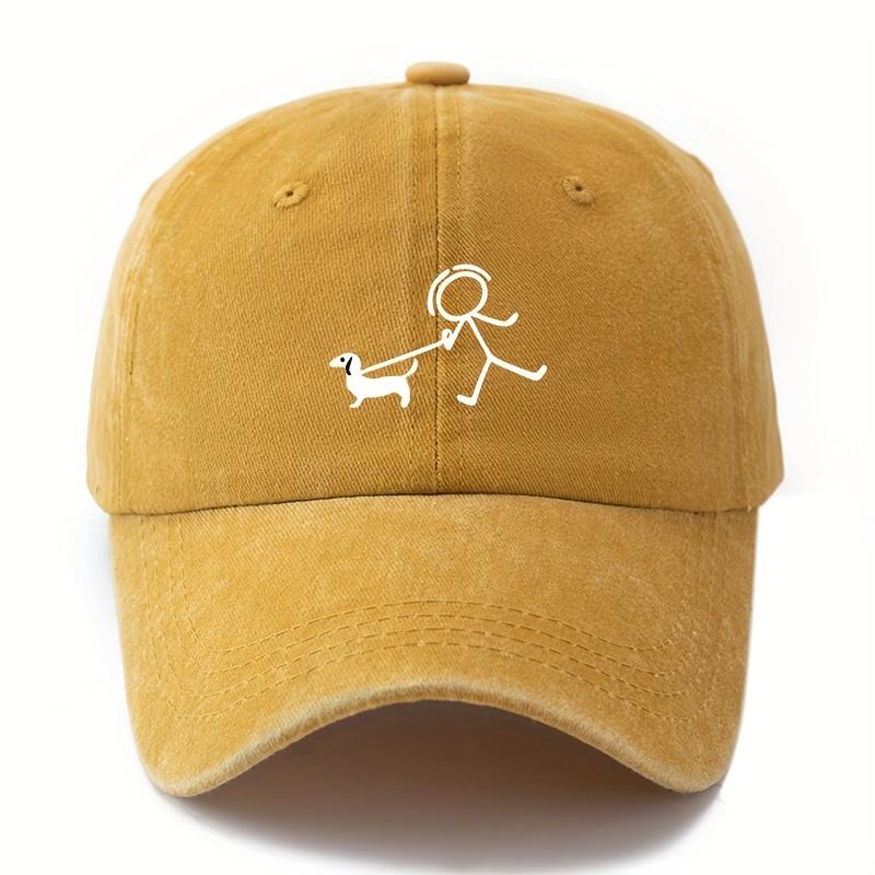Модная бейсболка с принтом для собак, подарок для любителей собак, простой и стильный дизайн, снаряжение для путешествий на открытом воздухе