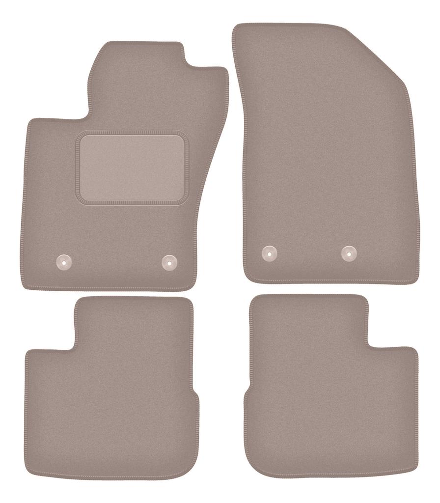 Бежевые велюровые коврики для: Fiat Tipo II хэтчбек (2015-)