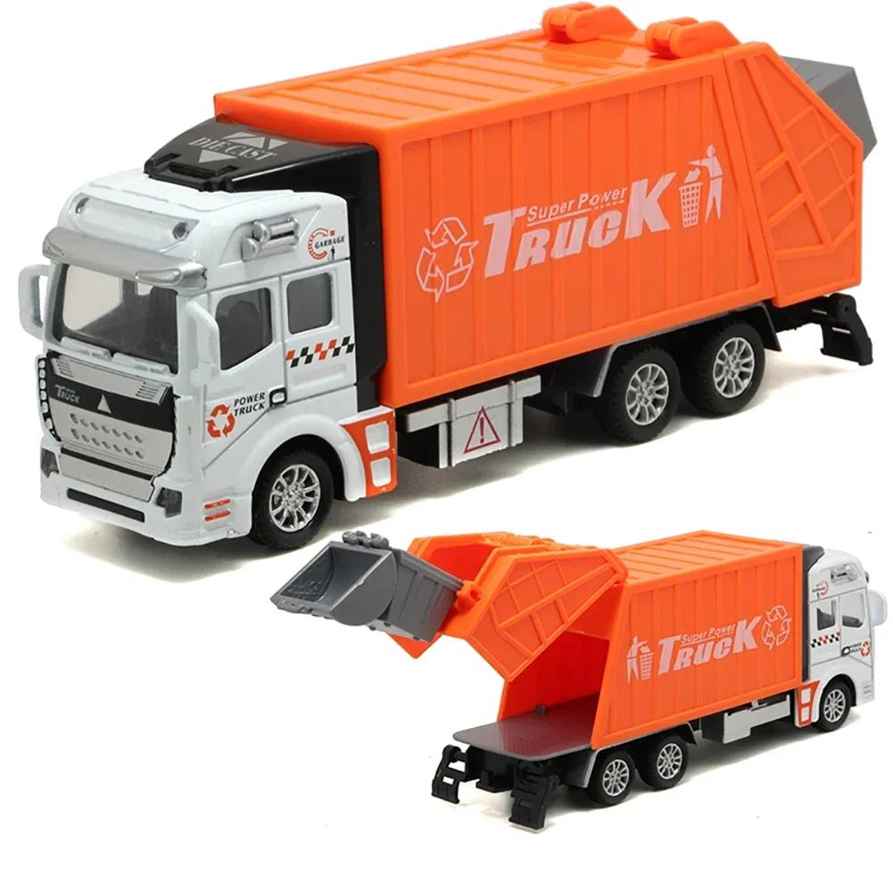 1:32 Garbage Truck Toy Car As Birthday Present Educational Clean Trash Car Kids Toys Gifts