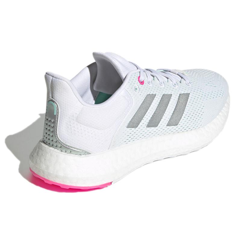 adidas Женские кроссовки Pureboost 21 Белые Серебристые Мятные GY5097
