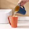 Портативный стакан для полоскания рта с ручкой, держатель для зубной щетки, однотонный двухслойный утолщенный стакан для зубной щетки, простые бытовые стаканчики