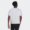 Adidas Originals Pure Color Logo Print Sports Short Sleeve T-Shirt Unisex Tops White HE2519