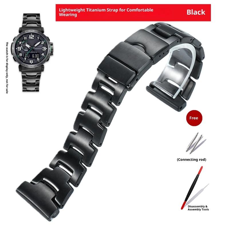 Для Casio Prorek prw-6600 prg-650 Титановый металлический ремешок для часов PRW-30/50/60/70YT prw-6900/6800 Браслет Цепочка для часов из титанового сплава