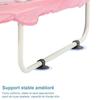 FOXSPORT Trampoline Enfants, Avec Panier De Basket-ball, Coussin Rebondissant, Protection Des Bords, À Partir De 2 Ans – Rose