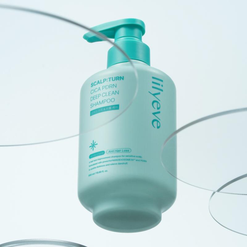 lilyeve Шампунь Scalp Turn Cica PDRN глубокой очистки 500 мл