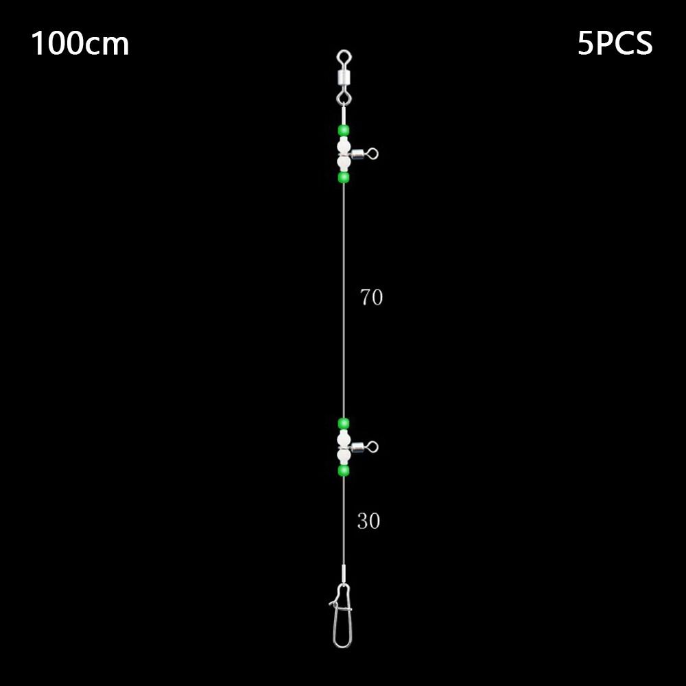 5pcs Snaps Fishing Leader Line Swivels Sinker Snap 2024 Pipe Balance Bracket