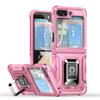 Armor Heavy Duty Defender Case for Samsung Galaxy Z Flip 6 5 4 3 Shockproof Cover Metal Ring Magnetic Stand Full Protective Cover