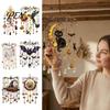 Романтический Аксессуар для Террасы и Балкона, Хэллоуинский Музыкальный Ветер, Цветной Ловец Солнца в Виде Птицы, Милый Загадочный Призрачный Ветер для Ландшафтного Дизайна Двора, Подвесной