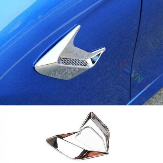 ABS Chrome Car Air Flow Vent Side Decoration Sticker Trim For BMW 5 Series 18-22