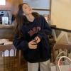 Womens Fleece Hooded Sweatshirt 2026 Fall Loose Casual Long Sleeve Top Students