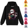KIMETSU Unisex Children Hooded Tops Spring Autumn Pullovers Casual Wear