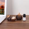 Wood Essential Oil Diffuser Mangosteen Shape Aromatherapies Diffuser for Home Office Bedroom Car Decors Oil Diffusers