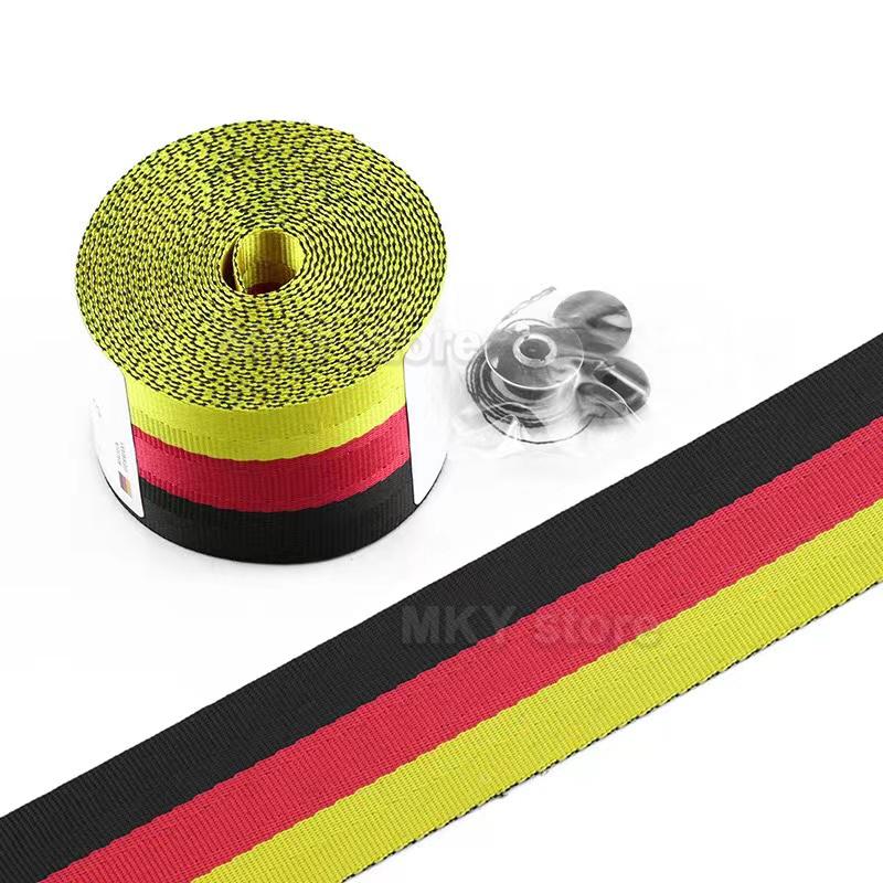 3.6M*4.8CM Автомобильная высокопрочная ткань для ремней безопасности Автомобиль Гоночный автомобиль Модифицированное сиденье Ремни безопасности Жгут Ремень