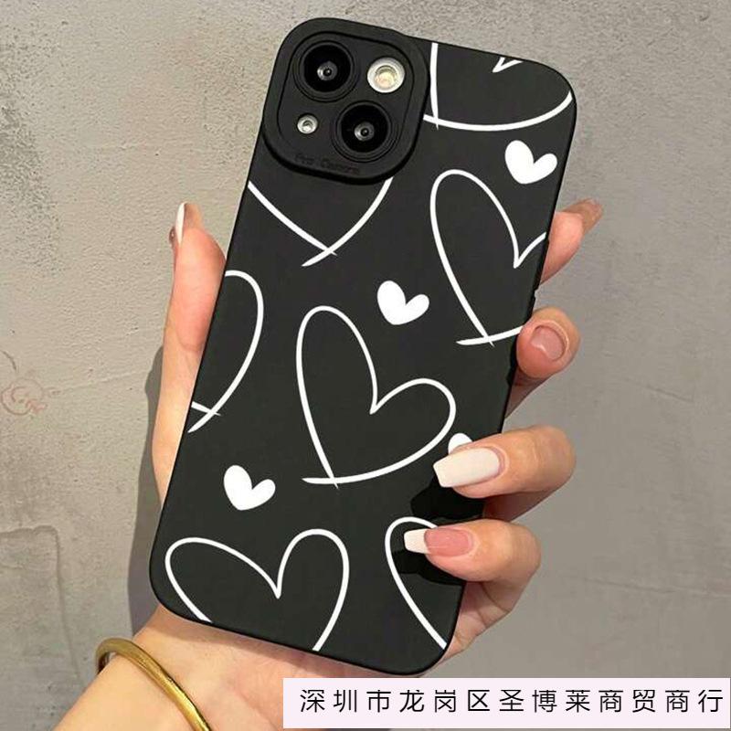 White love for apple 15 mobile phone case iphone12promax set 14/13/11/XSMAX pupil eye 78 black