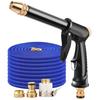 EZ HOSE 3-кратный расширяющийся шланг для мойки автомобиля, легкий и удобный для хранения, прочный, мощный напор воды, расширяющийся садовый шланг для мытья автомобиля, для улицы