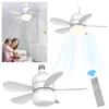 Modern Ceiling Fan with LED Light Remote Control 30W Silent Small Ceiling Fan for Kitchen Bedroom Dining Living Room 86V-265V