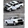 Масштаб 1/32 Toyota Tundra Внедорожник Пикап Сплав Металл Литой Модель Автомобиля Звук и Свет Коллекционные Подарки для Взрослых Mini GT Подарок