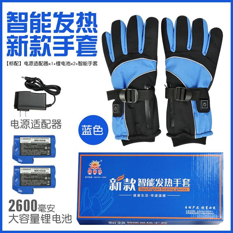 Heated Gloves Men Women Winter Electric Warm With Rechargeable Battery 2600mAh 4000mAh Dual Side Heating