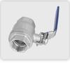 304 Stainless Steel Full Bore Two-Piece Ball Valve for Water Pipe Control