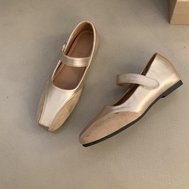 Fashion Bailamos 2024 Autumn Round Toe Women Flat Shoes New Brand Shallow Slip On Ladies Casual Mary Jane Shoes Soft Dress Ballrinase