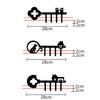 Multifunctional Iron Dog Wall Rack Festive Atmosphere Wall Hanging Coat Hanger Black Organizer Key Holder Clothes