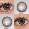 FUNSACHY 2pcs Brown Lenses Eyes Contacts Korean Natural Lenses Colored Contact Lenses Students Eyes Gray Beautiful Pupil Yearly