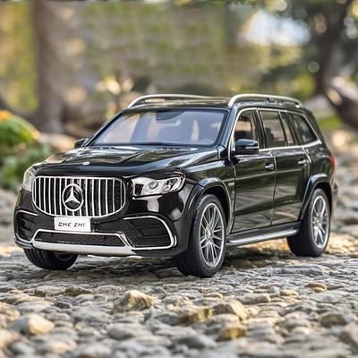Моделирование 1:24 Mercedes Benz GLS63 AMG Внедорожник Литой Металлический Модель Звук и Свет Серия Детская Игрушка Подарок для Детей Подарок на День Рождения