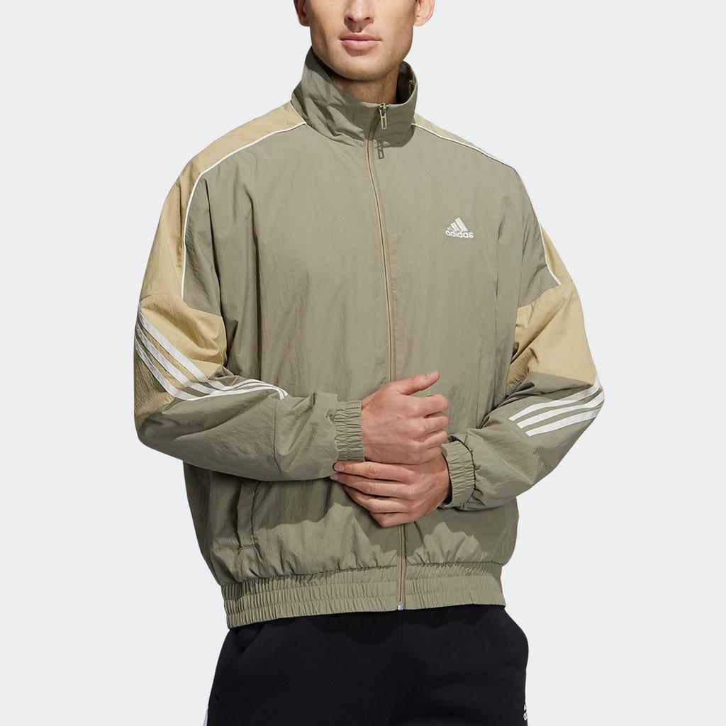 adidas Куртки Мужские Оливковый Стойка Умеренный Другие GT6357