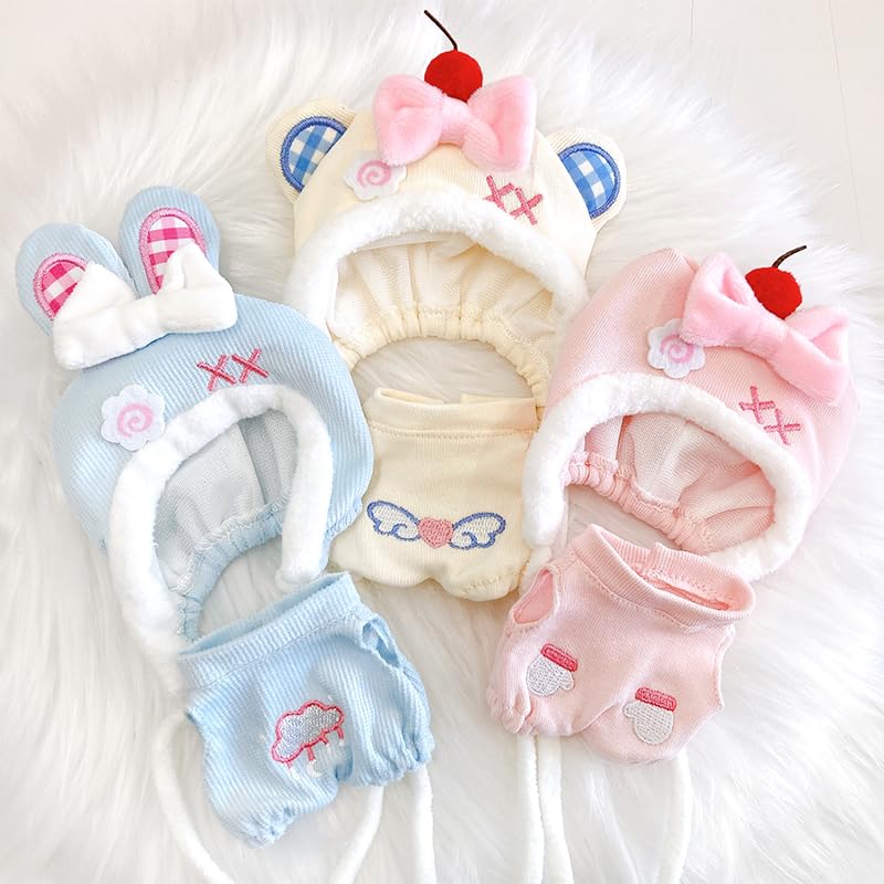 Kigurumi Cap Clothes Set 10cm Plush Kigurumi Otaku Doll Kpopdoll Costume & (for Dolls) Pink, Clothes, Accessories, Activities, Mascot, [Used]
