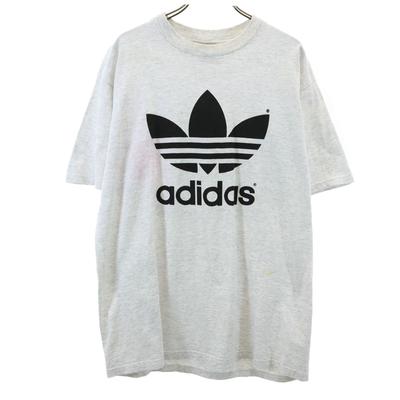 Adidas 90-х годов Сделано в США Футболка с коротким рукавом M серый Мужская Б/У