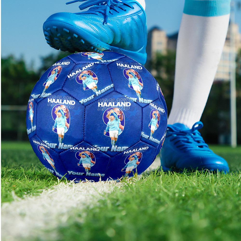 Erling Haaland Fashion Size 5 Football Wearproof Non‑Slip Soccer Ball For Sports Training Entertainment Use