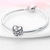 925 Серебряные бусины в форме сердца с ангельской надеждой, браслет из бусин в стиле «сделай сам», ожерелье, женские персонализированные ювелирные изделия, подарочные аксессуары